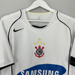 Shop 2005/06 CORINTHIANS CARLITOS #10 HOME SHIRT (M) NIKE, classic football shirts, vintage football shirts & retro soccer jerseys at Cult Kits