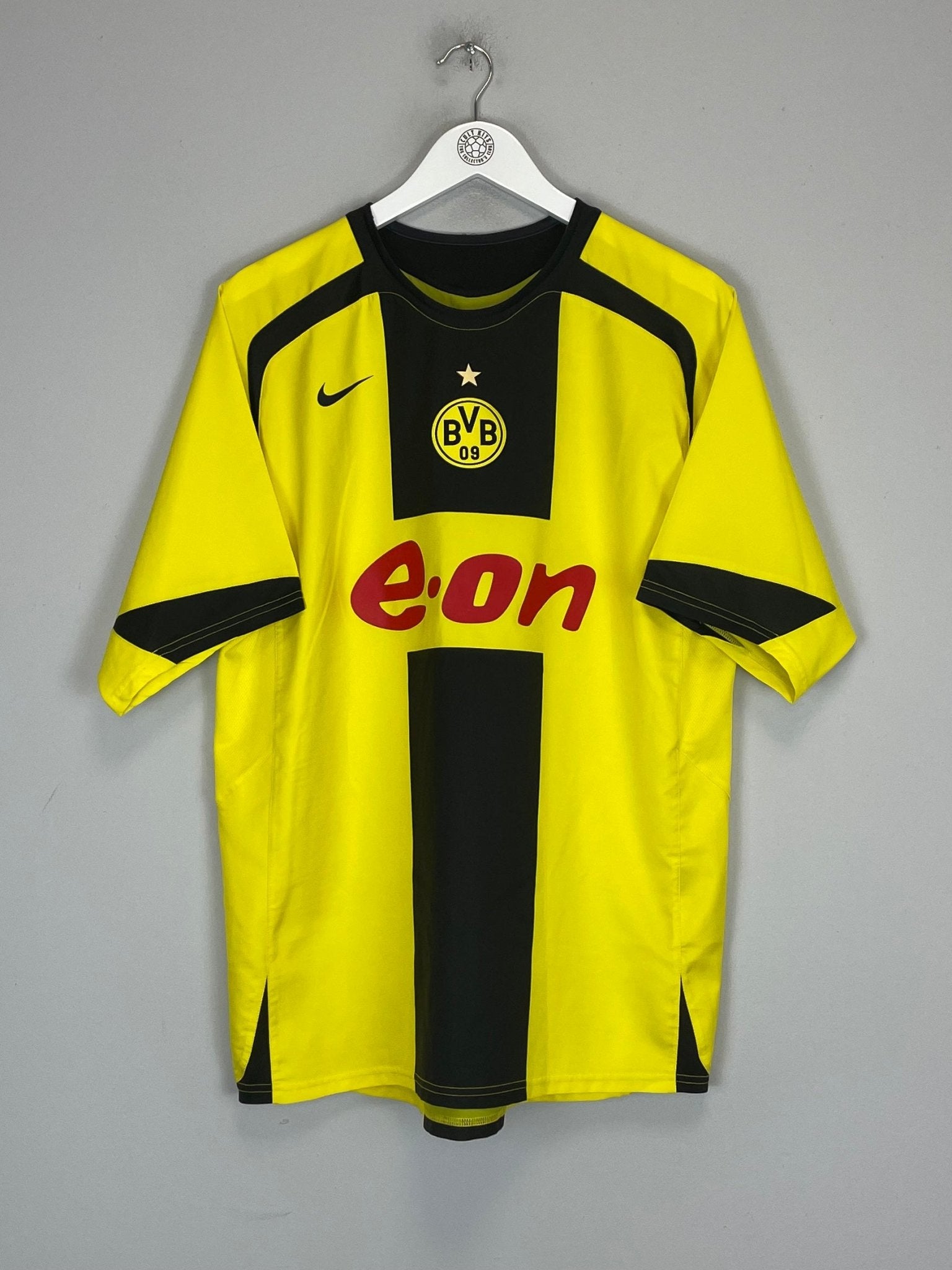 Shop 2005/06 DORTMUND KRUSHKA #22 HOME SHIRT (L) NIKE, classic football shirts, vintage football shirts & retro soccer jerseys at Cult Kits