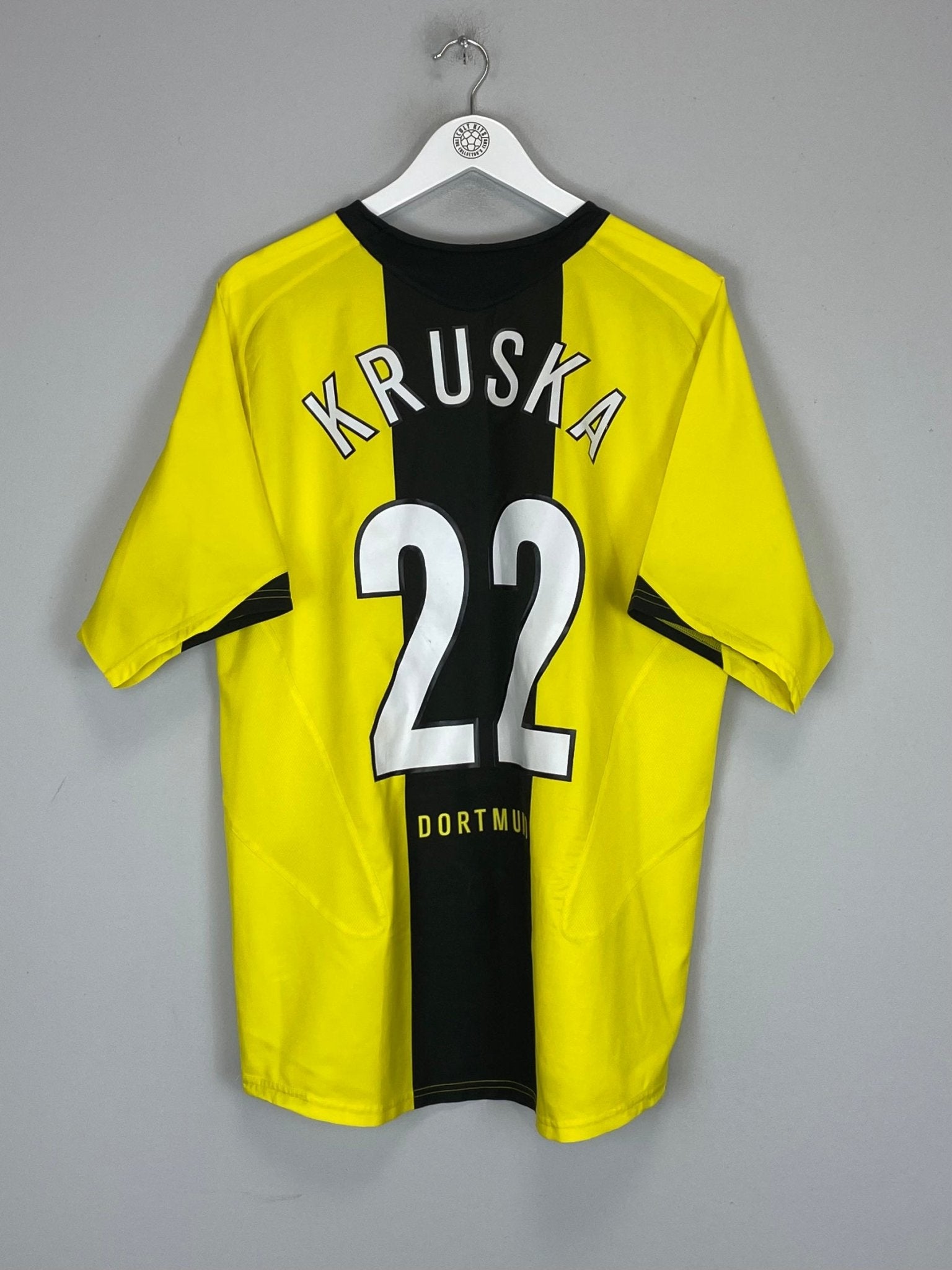 Shop 2005/06 DORTMUND KRUSHKA #22 HOME SHIRT (L) NIKE, classic football shirts, vintage football shirts & retro soccer jerseys at Cult Kits