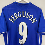Shop 2005/06 EVERTON FERGUSON #9 HOME SHIRT (L) UMBRO, classic football shirts, vintage football shirts & retro soccer jerseys at Cult Kits