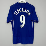 Shop 2005/06 EVERTON FERGUSON #9 HOME SHIRT (L) UMBRO, classic football shirts, vintage football shirts & retro soccer jerseys at Cult Kits