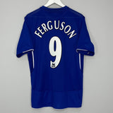 Shop 2005/06 EVERTON FERGUSON #9 HOME SHIRT (L) UMBRO, classic football shirts, vintage football shirts & retro soccer jerseys at Cult Kits