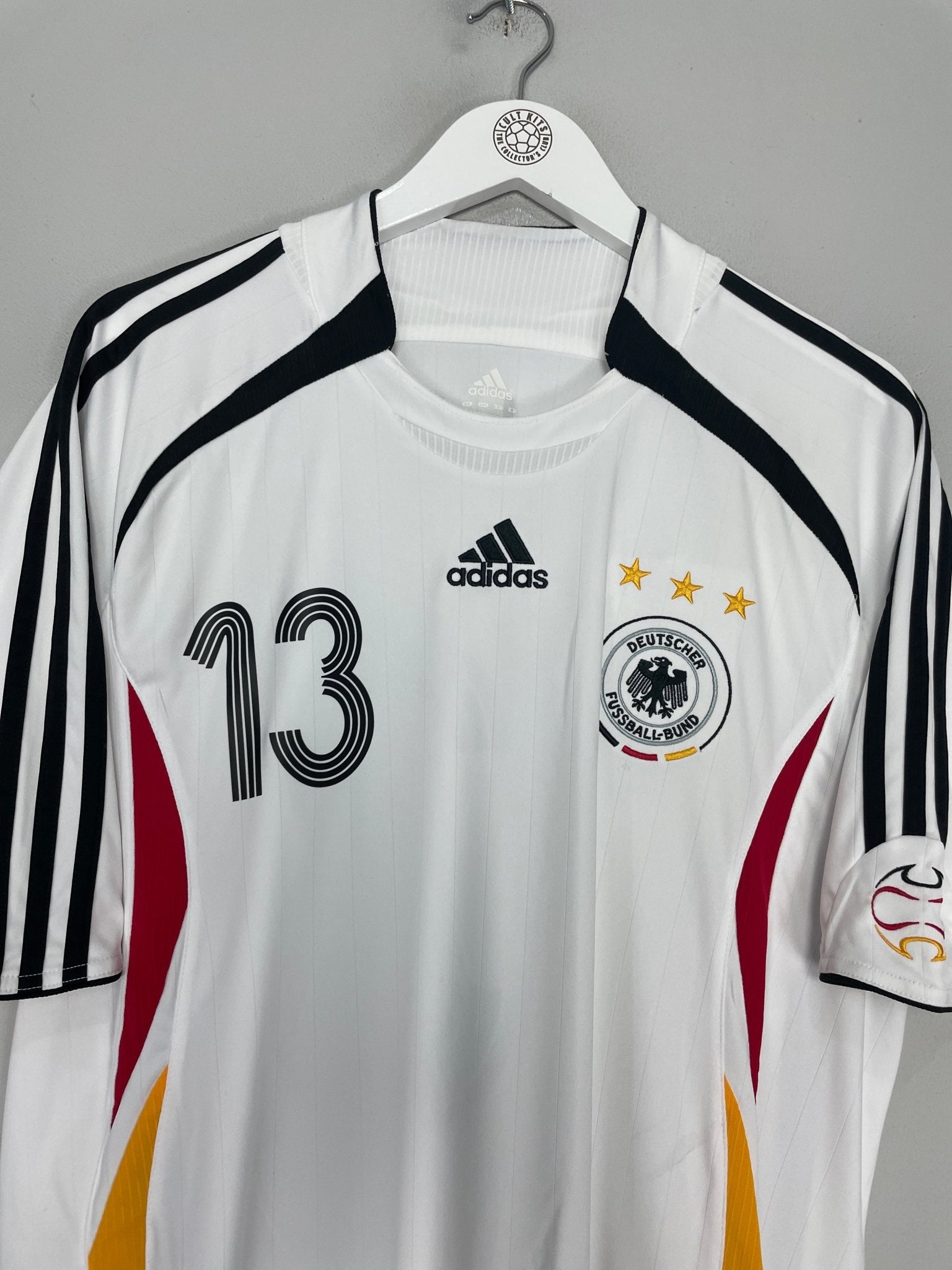 Shop 2005/06 GERMANY BALLACK #13 HOME SHIRT (L) ADIDAS, classic football shirts, vintage football shirts & retro soccer jerseys at Cult Kits