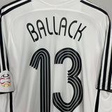 Shop 2005/06 GERMANY BALLACK #13 HOME SHIRT (L) ADIDAS, classic football shirts, vintage football shirts & retro soccer jerseys at Cult Kits