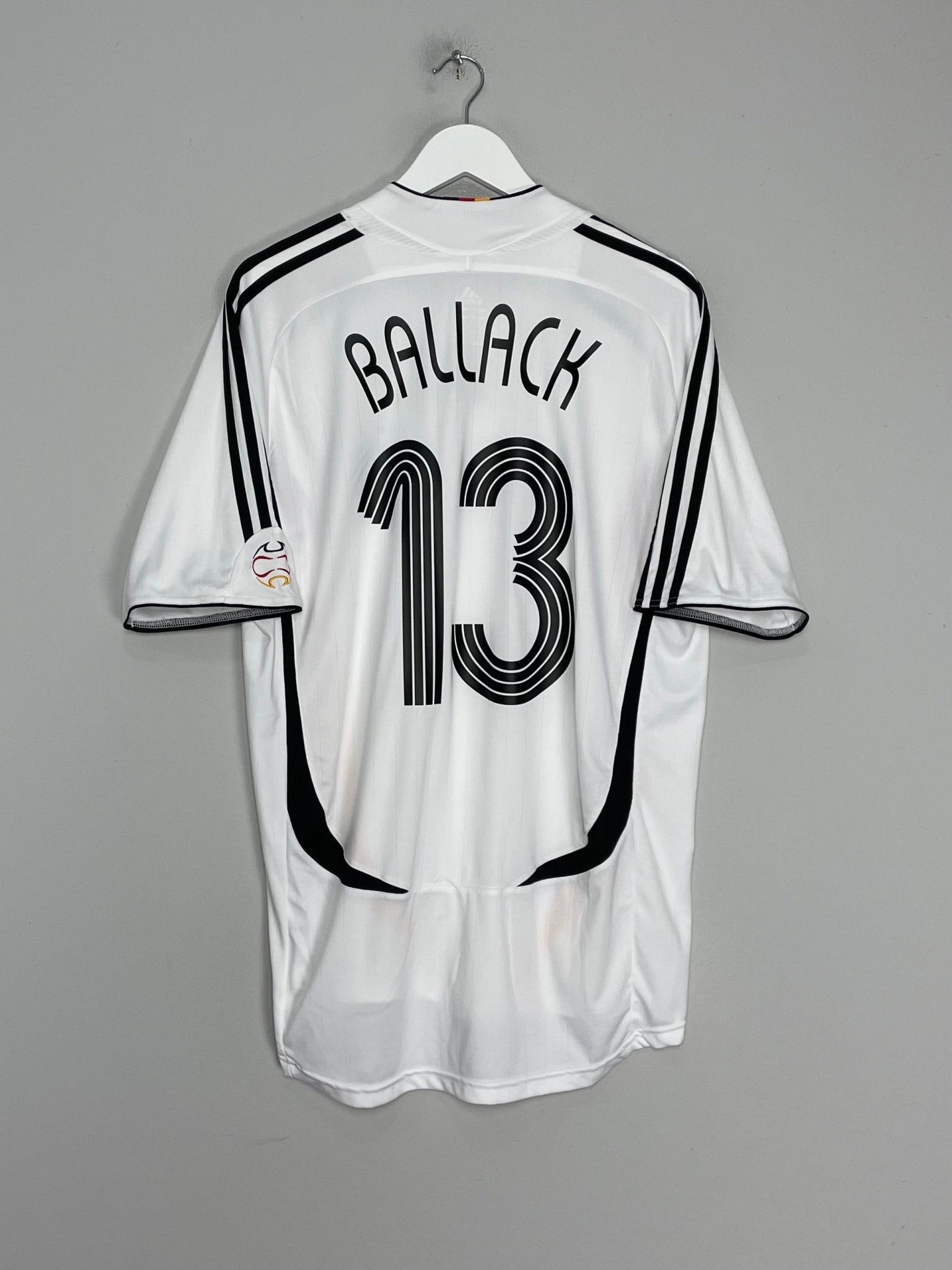 Shop 2005/06 GERMANY BALLACK #13 HOME SHIRT (L) ADIDAS, classic football shirts, vintage football shirts & retro soccer jerseys at Cult Kits