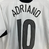 Shop 2005/06 INTER MILAN ADRIANO #10 AWAY SHIRT (M) NIKE, classic football shirts, vintage football shirts & retro soccer jerseys at Cult Kits