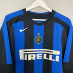 Shop 2005/06 INTER MILAN ADRIANO #10 HOME SHIRT (XL) NIKE, classic football shirts, vintage football shirts & retro soccer jerseys at Cult Kits