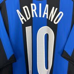 Shop 2005/06 INTER MILAN ADRIANO #10 HOME SHIRT (XL) NIKE, classic football shirts, vintage football shirts & retro soccer jerseys at Cult Kits