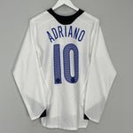 Shop 2005/06 INTER MILAN ADRIANO #10 L/S AWAY SHIRT (S) NIKE, classic football shirts, vintage football shirts & retro soccer jerseys at Cult Kits