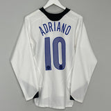 Shop 2005/06 INTER MILAN ADRIANO #10 L/S AWAY SHIRT (S) NIKE, classic football shirts, vintage football shirts & retro soccer jerseys at Cult Kits