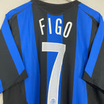 Shop 2005/06 INTER MILAN FIGO #7 HOME SHIRT (L) NIKE, classic football shirts, vintage football shirts & retro soccer jerseys at Cult Kits