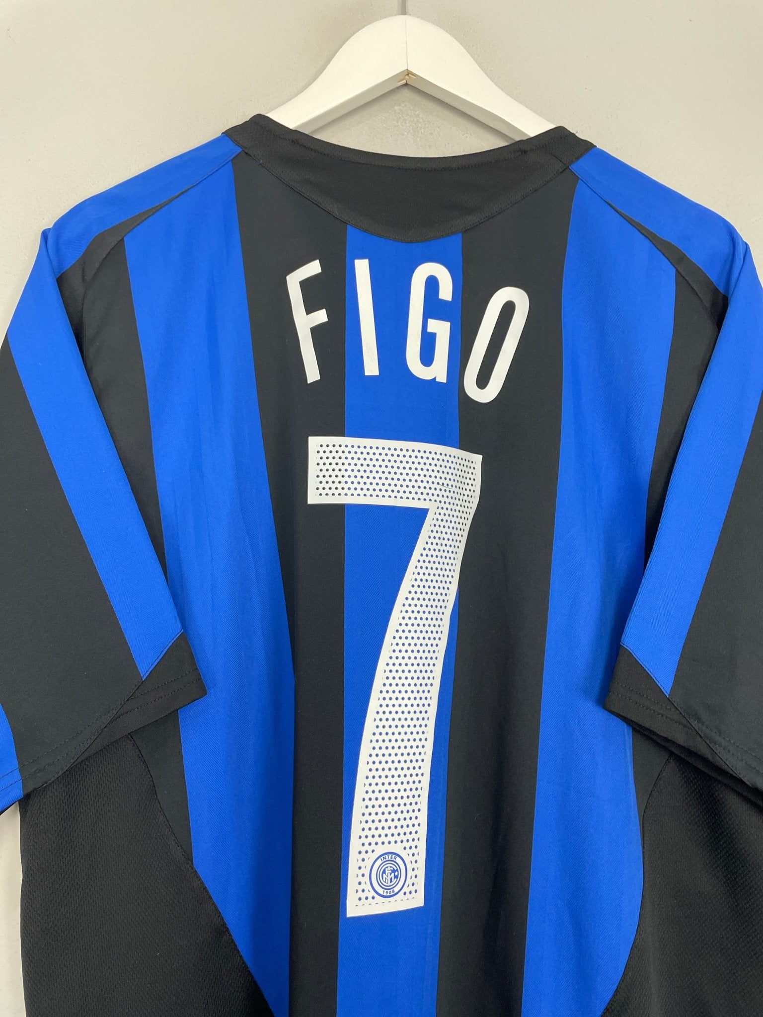 Shop 2005/06 INTER MILAN FIGO #7 HOME SHIRT (L) NIKE, classic football shirts, vintage football shirts & retro soccer jerseys at Cult Kits