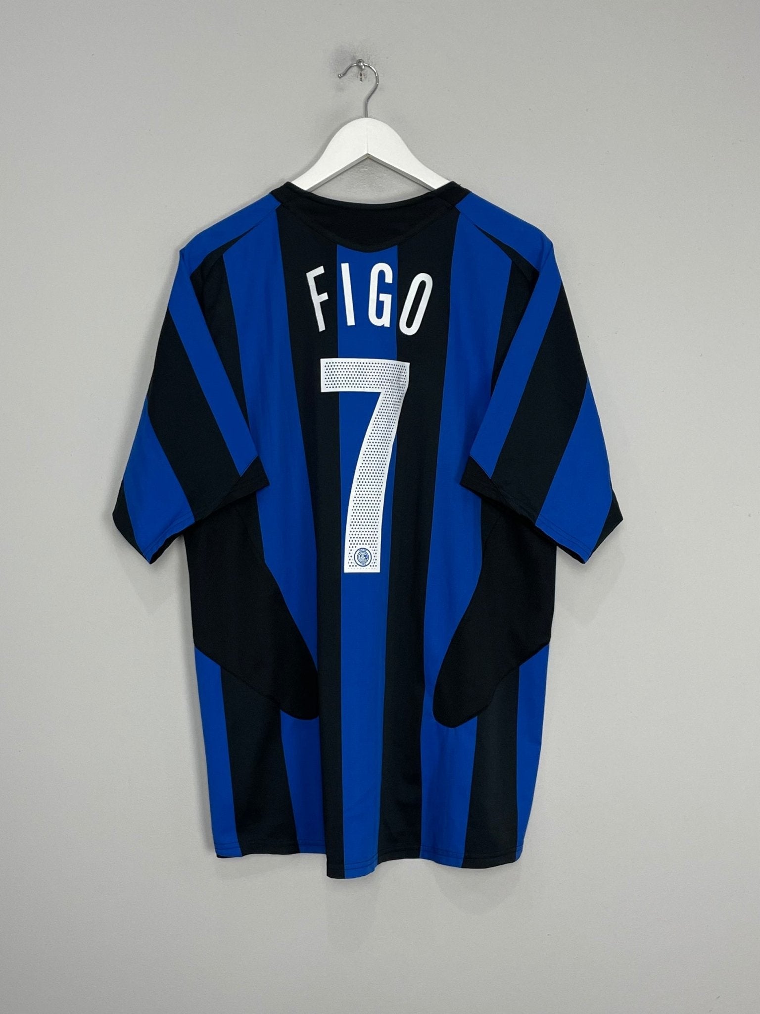 Shop 2005/06 INTER MILAN FIGO #7 HOME SHIRT (L) NIKE, classic football shirts, vintage football shirts & retro soccer jerseys at Cult Kits