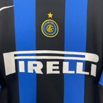 Shop 2005/06 INTER MILAN J.ZANETTI #4 HOME SHIRT (L) NIKE, classic football shirts, vintage football shirts & retro soccer jerseys at Cult Kits