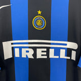 Shop 2005/06 INTER MILAN J.ZANETTI #4 HOME SHIRT (L) NIKE, classic football shirts, vintage football shirts & retro soccer jerseys at Cult Kits