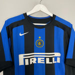Shop 2005/06 INTER MILAN J.ZANETTI #4 HOME SHIRT (L) NIKE, classic football shirts, vintage football shirts & retro soccer jerseys at Cult Kits