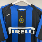 Shop 2005/06 INTER MILAN J.ZANETTI #4 HOME SHIRT (L) NIKE, classic football shirts, vintage football shirts & retro soccer jerseys at Cult Kits