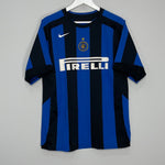 Shop 2005/06 INTER MILAN J.ZANETTI #4 HOME SHIRT (L) NIKE, classic football shirts, vintage football shirts & retro soccer jerseys at Cult Kits