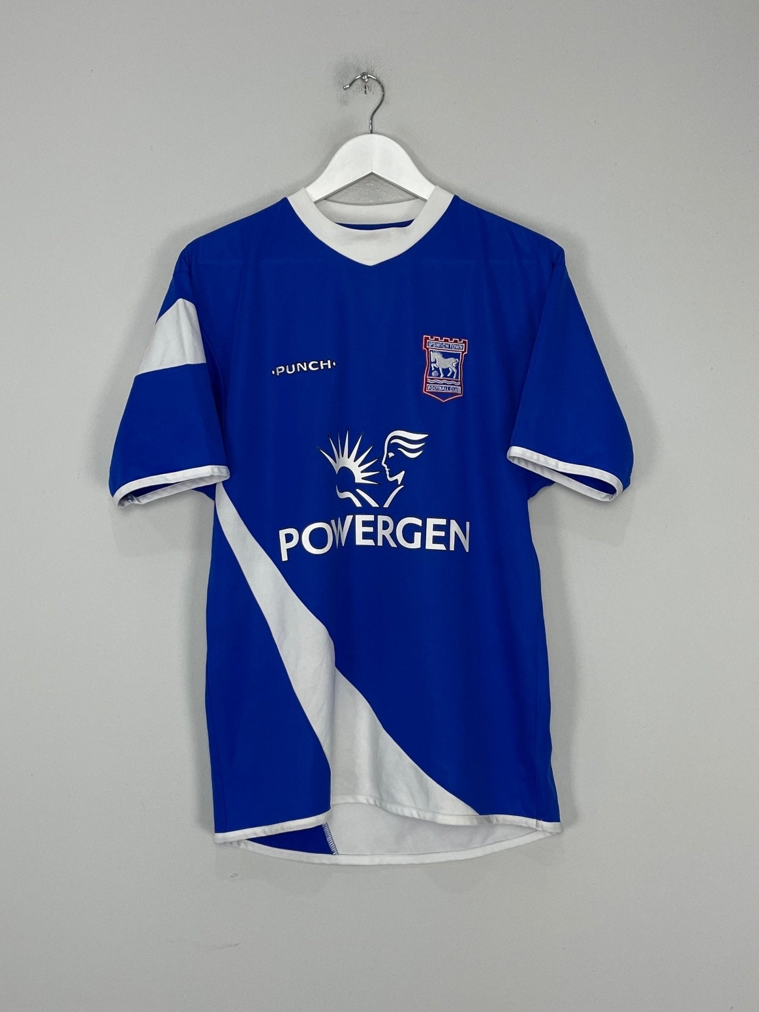 Shop 2005/06 IPSWICH TOWN #12 HOME SHIRT (M) PUNCH, classic football shirts, vintage football shirts & retro soccer jerseys at Cult Kits