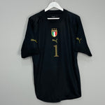 Shop 2005/06 ITALY BUFFON #1 GK SHIRT (XL) PUMA, classic football shirts, vintage football shirts & retro soccer jerseys at Cult Kits