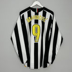 Shop 2005/06 JUVENTUS IBRAHIMOVIC #9 L/S HOME SHIRT (L) NIKE, classic football shirts, vintage football shirts & retro soccer jerseys at Cult Kits