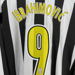 Shop 2005/06 JUVENTUS IBRAHIMOVIC #9 L/S HOME SHIRT (L) NIKE, classic football shirts, vintage football shirts & retro soccer jerseys at Cult Kits