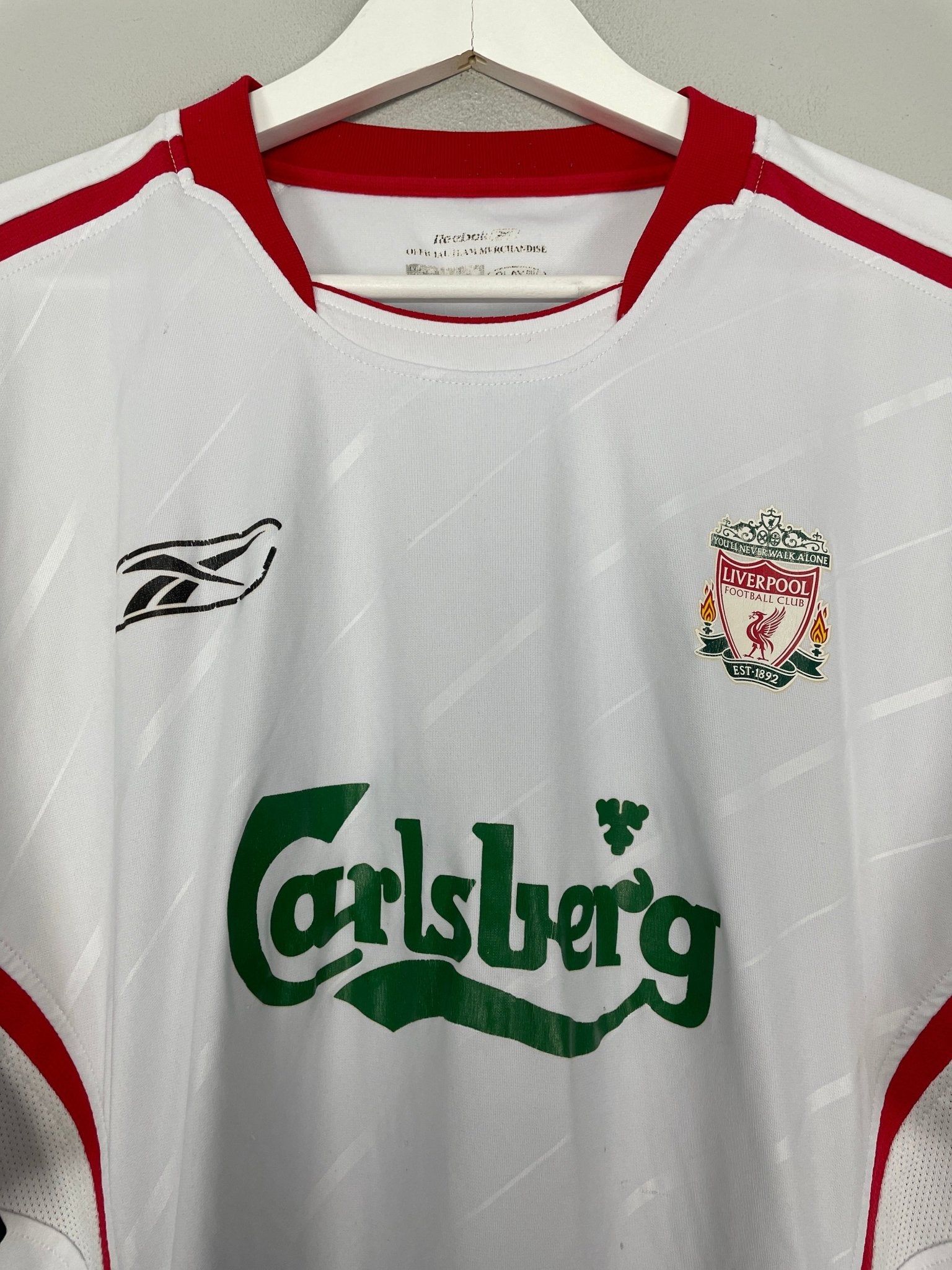 Shop 2005/06 LIVERPOOL AWAY SHIRT (XL) REEBOK, classic football shirts, vintage football shirts & retro soccer jerseys at Cult Kits