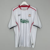 Shop 2005/06 LIVERPOOL AWAY SHIRT (XL) REEBOK, classic football shirts, vintage football shirts & retro soccer jerseys at Cult Kits