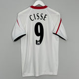Shop 2005/06 LIVERPOOL CISSE #9 AWAY SHIRT (S) REEBOK, classic football shirts, vintage football shirts & retro soccer jerseys at Cult Kits