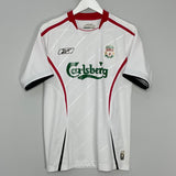 Shop 2005/06 LIVERPOOL CISSE #9 AWAY SHIRT (S) REEBOK, classic football shirts, vintage football shirts & retro soccer jerseys at Cult Kits