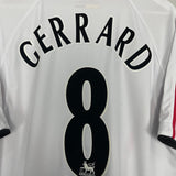 Shop 2005/06 LIVERPOOL GERRARD #8 AWAY SHIRT (L) REEBOK, classic football shirts, vintage football shirts & retro soccer jerseys at Cult Kits