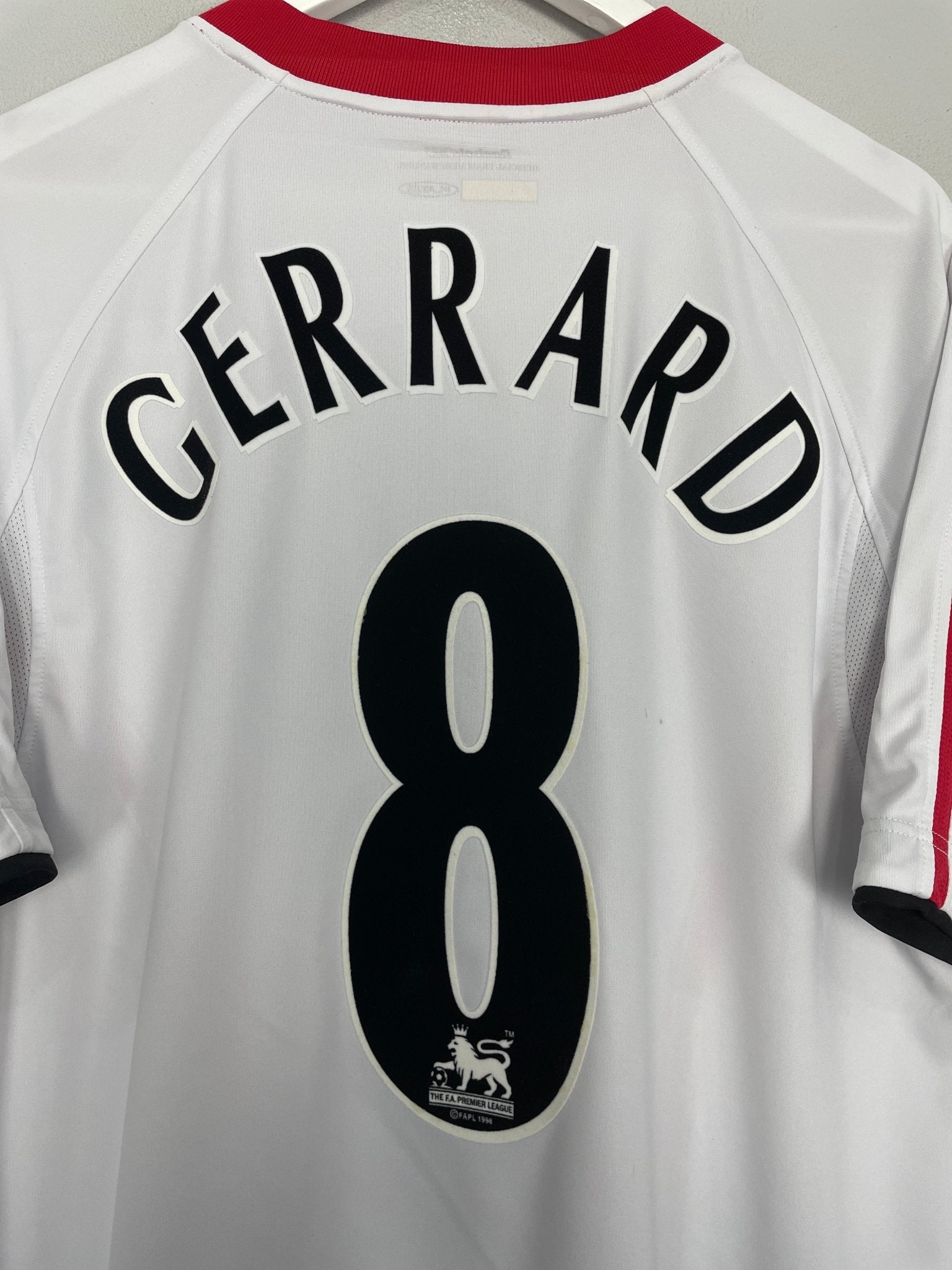 Shop 2005/06 LIVERPOOL GERRARD #8 AWAY SHIRT (L) REEBOK, classic football shirts, vintage football shirts & retro soccer jerseys at Cult Kits