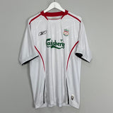 Shop 2005/06 LIVERPOOL GERRARD #8 AWAY SHIRT (L) REEBOK, classic football shirts, vintage football shirts & retro soccer jerseys at Cult Kits