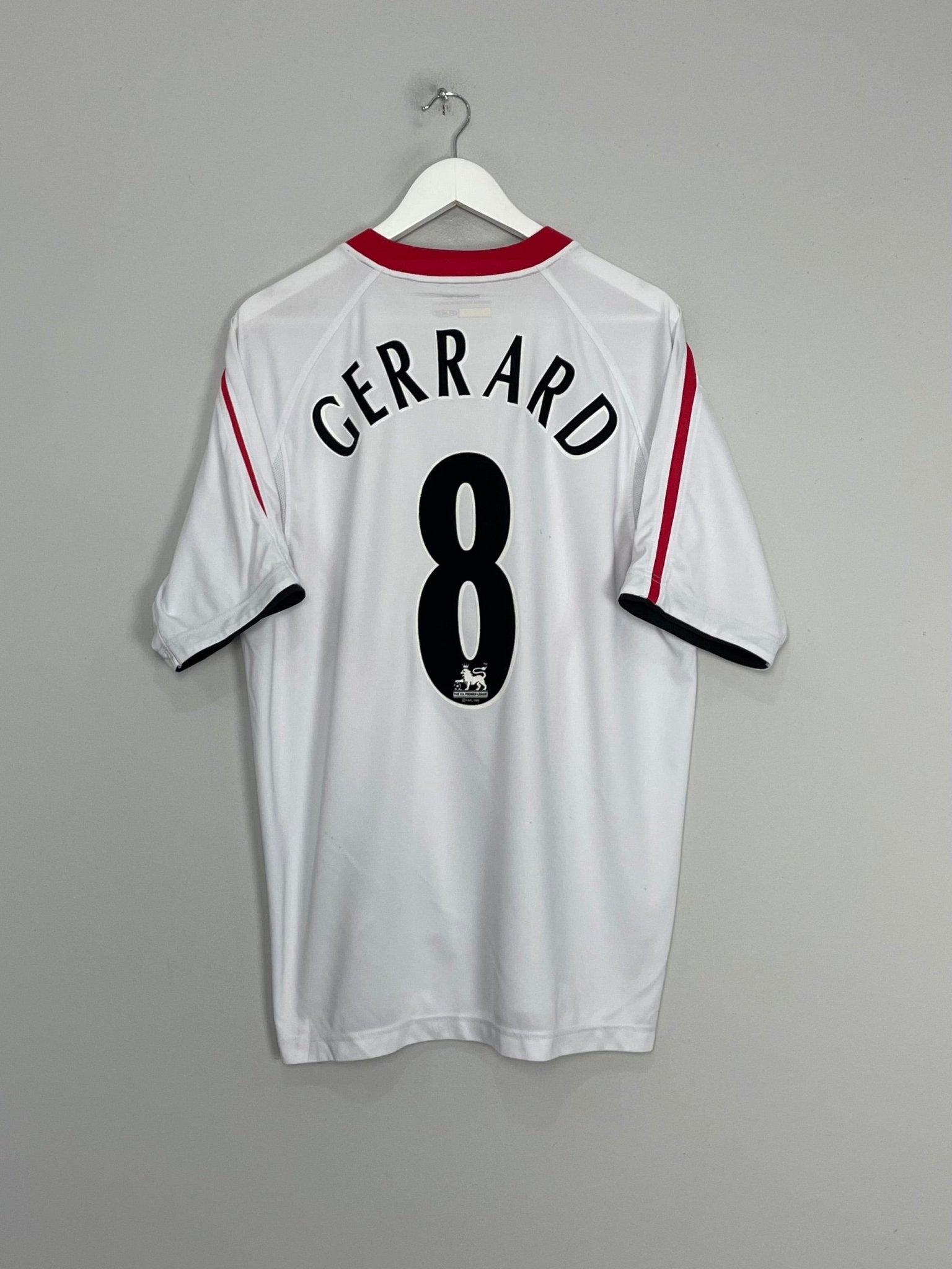Shop 2005/06 LIVERPOOL GERRARD #8 AWAY SHIRT (L) REEBOK, classic football shirts, vintage football shirts & retro soccer jerseys at Cult Kits