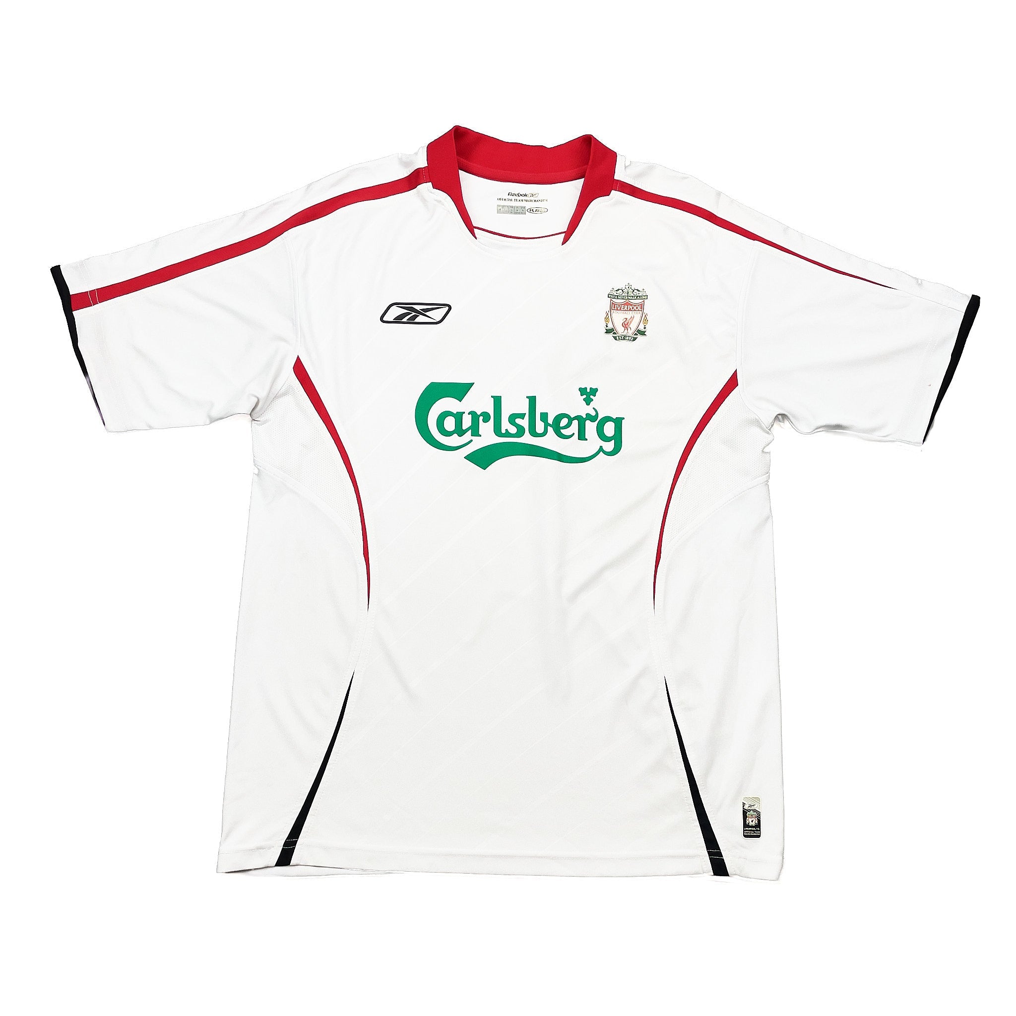 Buy 2005/06 Liverpool Gerrard 8 Away Shirt (M) Reebok ~ Free worldwide shipping ~ Authentic Vintage Football Shirts from Cult Kits