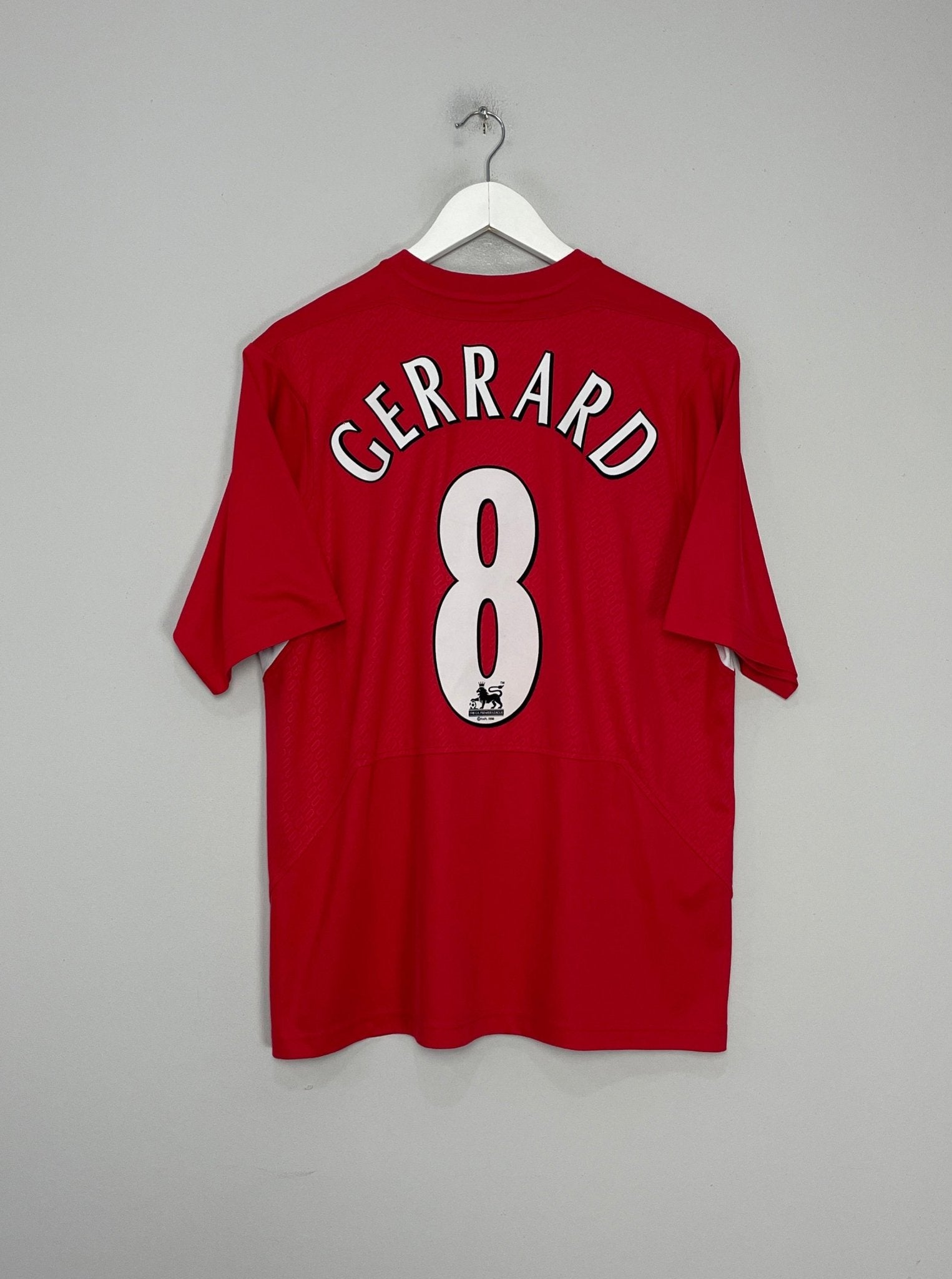 Shop 2005/06 LIVERPOOL GERRARD #8 HOME SHIRT (L) REEBOK, classic football shirts, vintage football shirts & retro soccer jerseys at Cult Kits