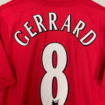 Shop 2005/06 LIVERPOOL GERRARD #8 HOME SHIRT (L) REEBOK, classic football shirts, vintage football shirts & retro soccer jerseys at Cult Kits