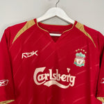 Shop 2005/06 LIVERPOOL LUIS GARCIA #10 HOME SHIRT (M) REEBOK, classic football shirts, vintage football shirts & retro soccer jerseys at Cult Kits