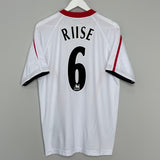 Shop 2005/06 LIVERPOOL RIISE #6 AWAY SHIRT (M) REEBOK, classic football shirts, vintage football shirts & retro soccer jerseys at Cult Kits