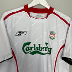 Shop 2005/06 LIVERPOOL RIISE #6 AWAY SHIRT (M) REEBOK, classic football shirts, vintage football shirts & retro soccer jerseys at Cult Kits