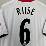 Shop 2005/06 LIVERPOOL RIISE #6 AWAY SHIRT (M) REEBOK, classic football shirts, vintage football shirts & retro soccer jerseys at Cult Kits