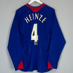 Shop 2005/06 MANCHESTER UNITED HEINZE #4 L/S AWAY SHIRT (M) NIKE, classic football shirts, vintage football shirts & retro soccer jerseys at Cult Kits
