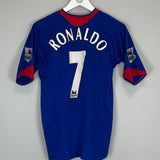 2005/06 MANCHESTER UNITED RONALDO 7 AWAY SHIRT (XL KIDS) NIKE - Cult Kits - XL Kids - Buy Vintage Football Shirts, Authentic Retro Football Shirts For Sale, Classic Football Shirts & Soccer Jersey
