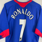 2005/06 MANCHESTER UNITED RONALDO 7 AWAY SHIRT (XL) NIKE - Cult Kits - XL - Buy Vintage Football Shirts, Authentic Retro Football Shirts For Sale, Classic Football Shirts & Soccer Jersey