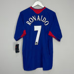 Shop 2005/06 MANCHESTER UNITED RONALDO #7 *BNWT* AWAY SHIRT (L) NIKE, classic football shirts, vintage football shirts & retro soccer jerseys at Cult Kits