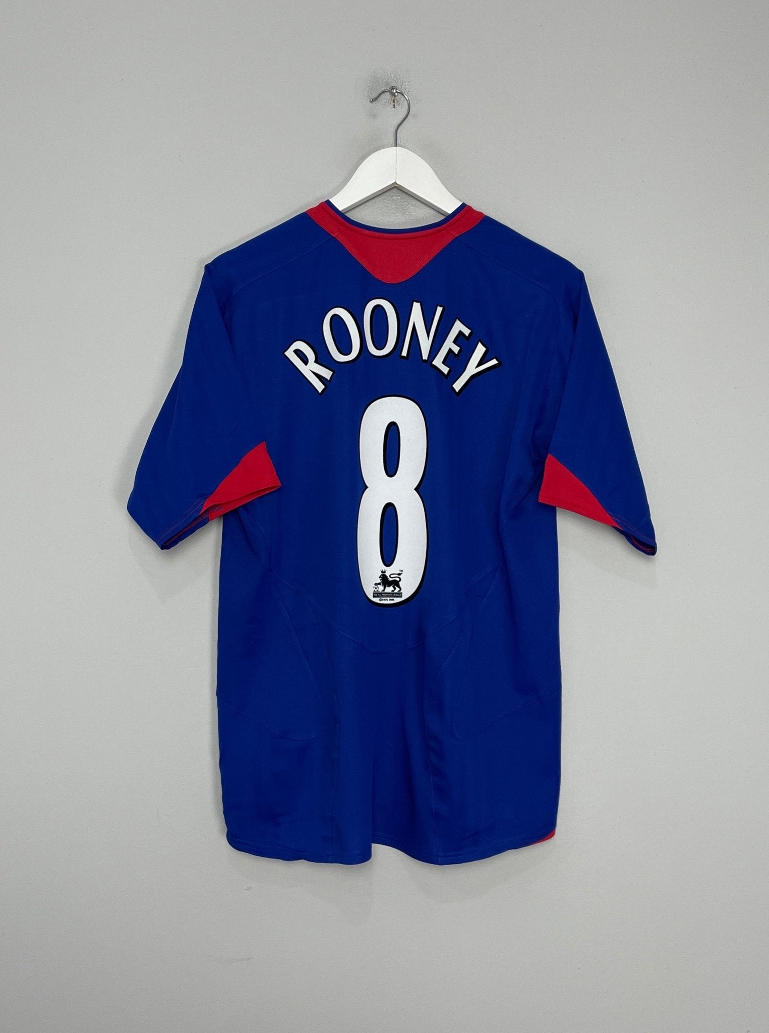 Shop 2005/06 MANCHESTER UNITED ROONEY #8 AWAY SHIRT (M) NIKE, classic football shirts, vintage football shirts & retro soccer jerseys at Cult Kits