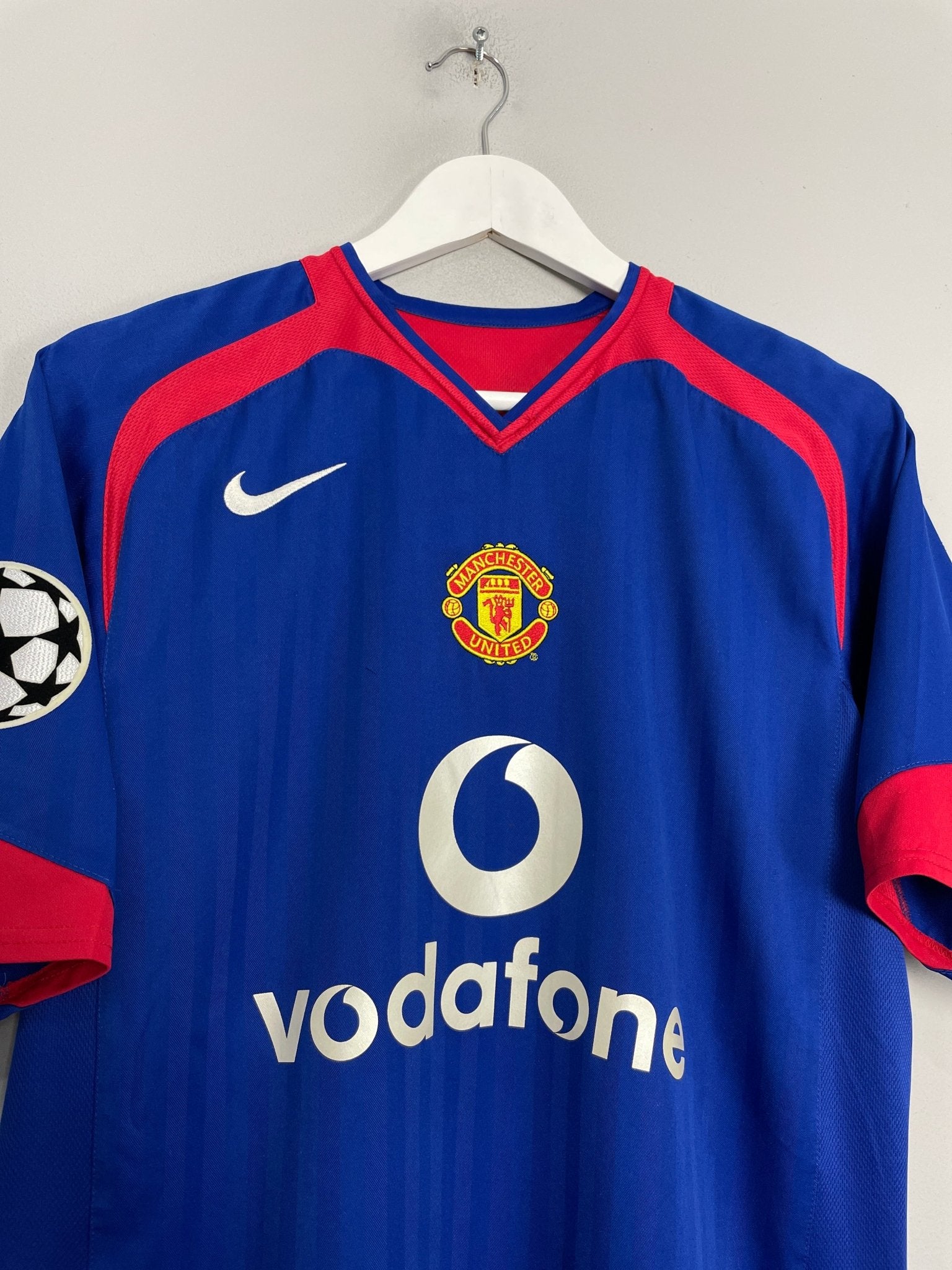 Shop 2005/06 MANCHESTER UNITED SMITH #14 C/L AWAY SHIRT (S) NIKE, classic football shirts, vintage football shirts & retro soccer jerseys at Cult Kits