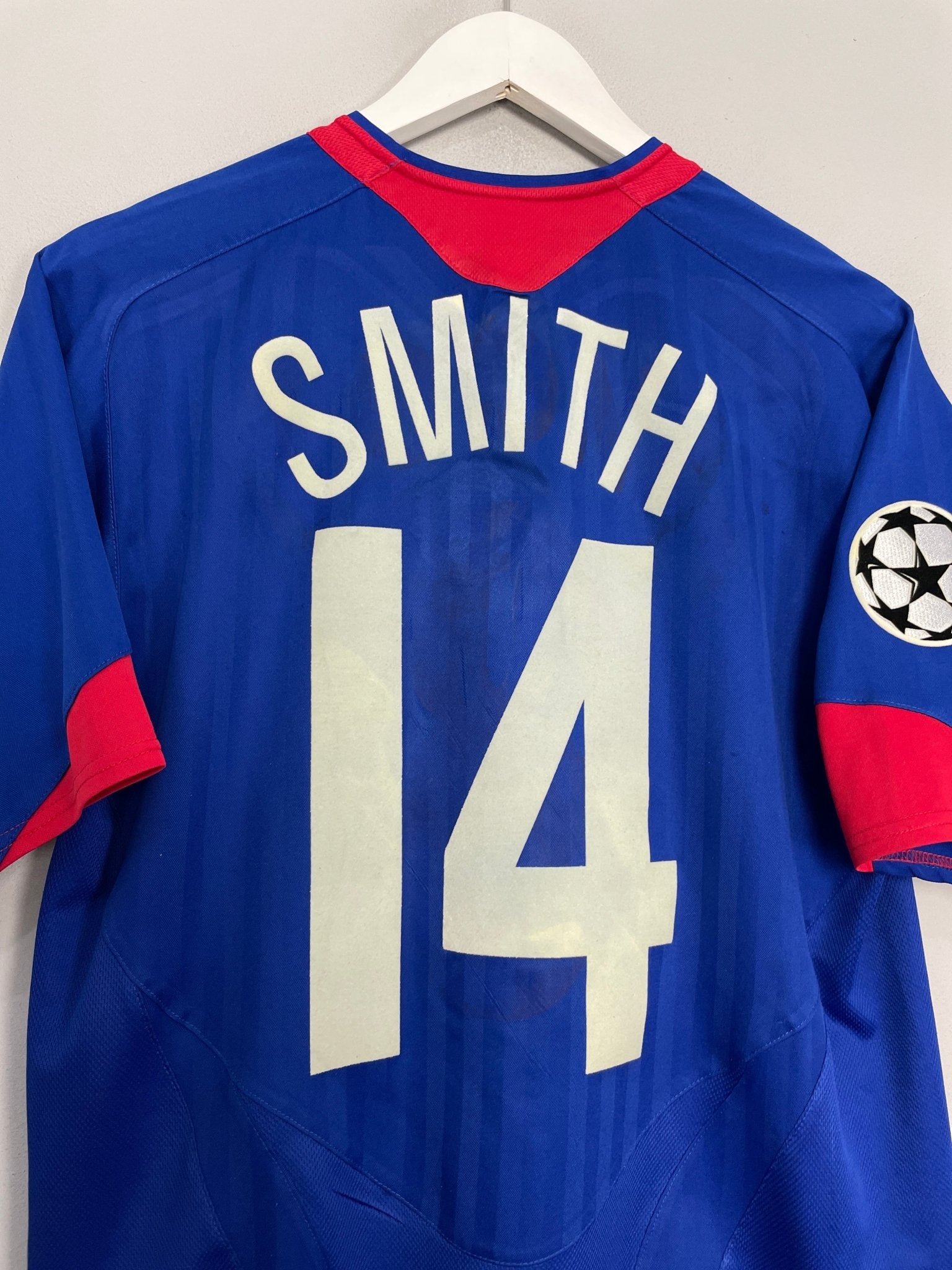 Shop 2005/06 MANCHESTER UNITED SMITH #14 C/L AWAY SHIRT (S) NIKE, classic football shirts, vintage football shirts & retro soccer jerseys at Cult Kits