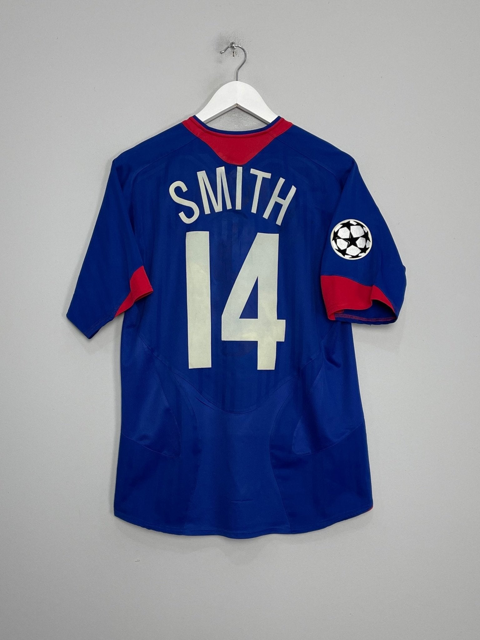 Shop 2005/06 MANCHESTER UNITED SMITH #14 C/L AWAY SHIRT (S) NIKE, classic football shirts, vintage football shirts & retro soccer jerseys at Cult Kits