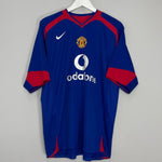 Shop 2005/06 MANCHESTER UNITED V.NISTELROOY #10 AWAY SHIRT (XL) NIKE, classic football shirts, vintage football shirts & retro soccer jerseys at Cult Kits